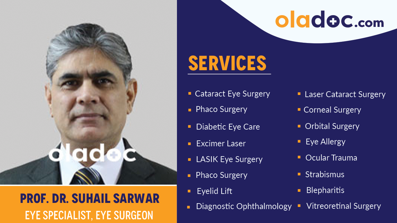 Services provided by Dr. Suhail Sarwar